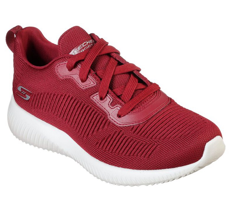 Skechers Bobs Sport Squad - Tough Talk - Womens Sneakers Red [AU-BN9883]